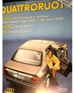Quattroruote 411 gen '90, Renault Chamade, Porsche Carrera 2, FF07