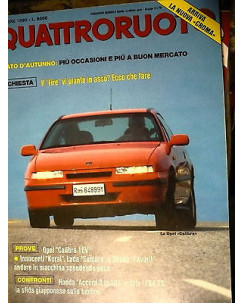 Quattroruote 420 ott '90, Opel Calibra, Innocenti Koral, Honda Accord 2.0i  FF07