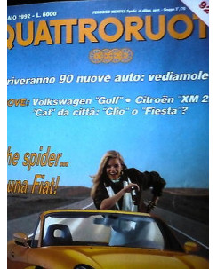 Quattroruote 435 gen '92, Fiat Spider, Toyota Celica, Ferrari 512 GT, FF07