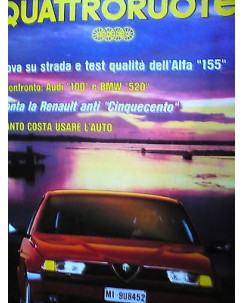 Quattroruote 436 feb '92, Alfa Romeo 155, Audi 100, Porsche 911 Turbo,  FF07