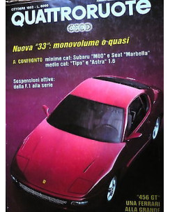 Quattroruote 444 ott '92, Ferrari 456 GT, Seat Marbella, Mercedes W 124,   FF07