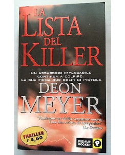 Deon Meyer: La lista del killer Ed. Piemme Pocket A A02