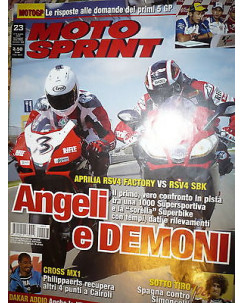 Moto Sprint N.23 2009:Triumph 675 Special Edition,Aprilia RSV4 Superbike   FF06