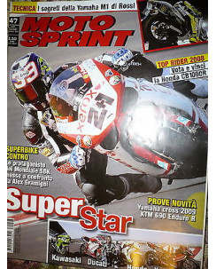 Moto Sprint N.47  2008:KTM 690 Enduro R, Yamaha YZ 250 F, YZ 450 F    FF06