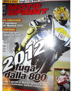 Moto Sprint N.47  2009:MV Agusta F4, BMW G 450 X,Honda CBF 1000/ST  FF06
