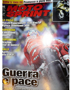 Moto Sprint N.48  2009:Ducati Hypermotard 1100 Evo/SP, Kymco Downtown 300i  FF06