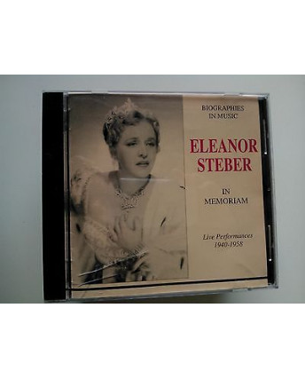 Eleanor Steber "Biographies in Music" -Legato Classics- (CD) -324