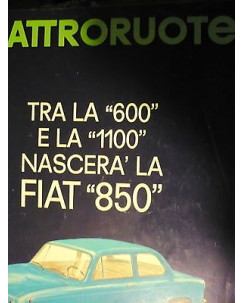 Quattroruote 98 feb '64, Fiat 850, Peugeot 404 Injection,  FF05
