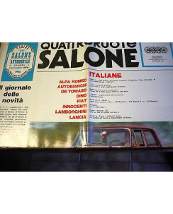 Quattroruote Salone supplemeto 11 nov '70, Alfa Romeo, Fiat, Lamborghini, FF05