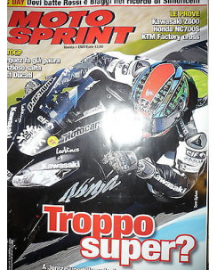 Moto Sprint N.49  2012:Kawasaki Z800,Honda NC 700S,KTM Factory Cross    FF06