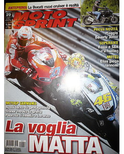 Moto Sprint N.29  2010:Ducati maxi cruiser, Piaggio Beverly 300i     FF06