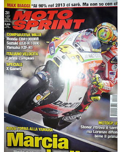 Moto Sprint N.31  2012:Yamaha YZF-R1, Suzuki GSX-R 1000,Honda CBR1000RR   FF06
