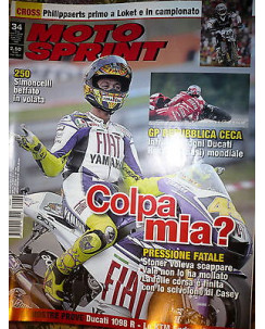 Moto Sprint N.34 2008:Aprilia RXV 4.5 Rally,Ducati 1098 R, KTM 530 EXC 4T  FF06