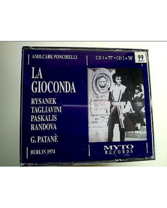 Ponchielli "La Gioconda" Dir. Giuseppe Patané -Myto Records- (X2 CD) -99