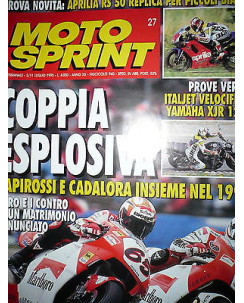 Moto Sprint  N.27  '95:Aprilia RS 50,Yamaha XJR 1200,Italjet Velocifero    FF09