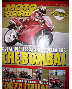 Moto Sprint  N.28  '93:Kawasaki VN 750, KTM LC4 600,Piaggio Fast Rider  FF09