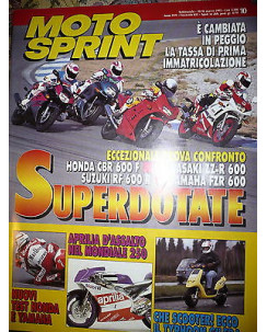 Moto Sprint  N.10  '93:Beta Zero,Honda CBR 600  F ,Suzuki RF 600  R   FF09
