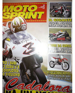 Moto Sprint  N.29  '96:Bimota SB6, Honda F6, Derbi Hunter   FF09