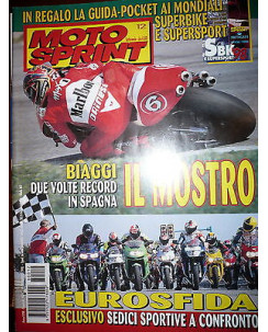 Moto Sprint  N.12  '98:Yamaha YZF 600 R,Ducati 748 SPS, Honda CBR 600F   FF09