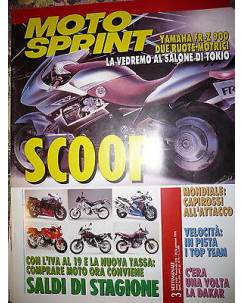 Moto Sprint  N.3  '93:Yamaha FR-Z 900,Cagiva W12 350, Husqvarna TE 610   FF09
