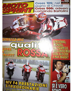 Moto Sprint  N.18  '99:MV Agusta F4, Ducati 996 SPS, Aprilia RSV Mille    FF09