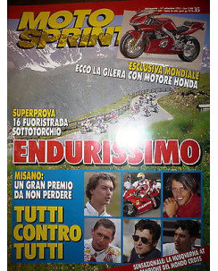 Moto Sprint  N.35  '93:Gilera RC 600,Triumph Tiger 900,Kawasaki KLX 250   FF09