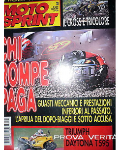 Moto Sprint  N.22  '97:Triumph Daytona T 595,Piaggio Liberty     FF09
