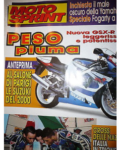 Moto Sprint  N.39  '99:Suzuki GSX-R 750, Kawasaki ZR-7,Malaguti Ciak   FF09