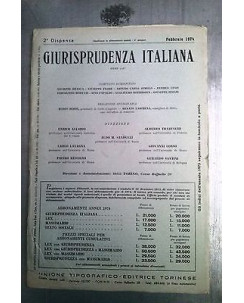 Giurisprudenza Italiana: 2^ dispensa Febbraio 1974 - Ed. Torinese FF10