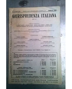 Giurisprudenza Italiana: 2^ dispensa Febbraio 1975 - Ed. Torinese FF10