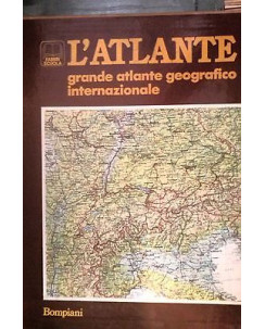 L'Atlante: grande altlante geografico - Vol I e II con cof. - Ed. BompianiFF09RS