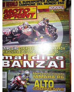 Moto Sprint  N.44  '98:Yamaha YZF-R6,Aprilia Habana,Honda Sky Fun   FF09