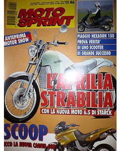Moto Sprint  N.46  '94:Piaggio Hexagon 150, Cagiva 600,Beta RK6     FF09