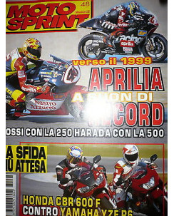 Moto Sprint  N.48  '98:Aprilia RS 50,Honda Varadero,Suzuki AN 400 Burgman   FF09