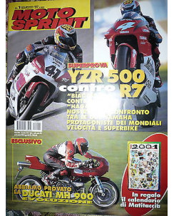 Moto Sprint  N.1  2001:Ducati MH 900 Evoluzione, Piaggio Zip 125      FF10