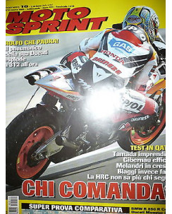 Moto Sprint  N.10 2005:Honda Hornet, Ducati Monster S2R, Yamaha FZ6  FF10