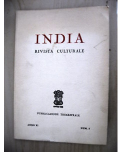 India Rivista Culturale Pubblicazione trimestrale Anno XI N. 3  A17