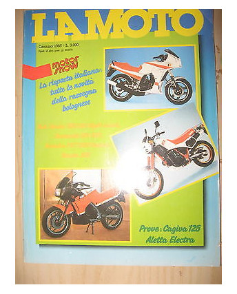 LA MOTO N. 1 Anno XI Gennaio 1985 Honda CBX Night-hawk Kawasaki Gpz 600 
