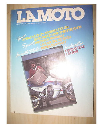LA MOTO N. 4 Anno XIII Aprile 1987 Aprilia ETX125 Yamaha FZX750  