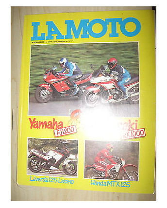 LA MOTO N. 5 Anno XII Maggio 1986 Yamaha FJI200 Kawasaki RX1000 