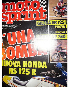 Moto Sprint  N.7  '87:Gilera ER 125 Enduro,Honda VF 750 Sports,Cagiva WMX125FF08