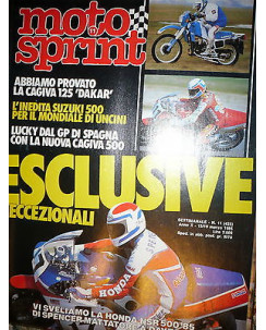 Moto Sprint N.11  '85: Honda NSR 500,Cagiva 125 Dakar,Yamaha F7R 750/Y7 490 FF08