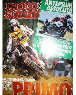 Moto Sprint N.17  '85: Yamaha FZ 400R, Malaguti MDX 50    FF08
