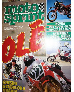 Moto Sprint N.18  '87:Gilera Dakota ER 350/500,Yamaha TT 600,Ducati GLT-GTV FF08