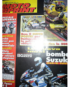 Moto Sprint  N.29  2000:Suzuki GSX-R 1000,Yamaha FZS Fazer 600 S     FF10