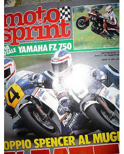 Moto Sprint N.22  '85: Aprilia AS 125 R,Yamaha FZ 750,Yamaha-Minarelli 125  FF08