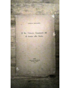 A. Bergamini: Il Re Vittorio Emanuele III ed. 1948 Tip. del Senato [RS] A52