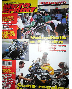 Moto Sprint  N.31  2000:Cagiva Raptor 650,MBK New Flame 125,Yamaha YZF-R1   FF10