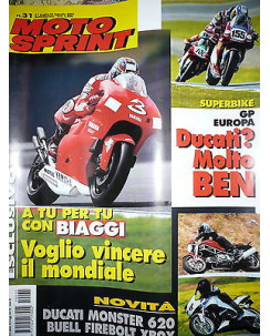 Moto Sprint  N.31  2001:Ducati Monster 620,Buell Firebolt XB9X,MBK Thunder  FF10