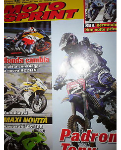 Moto Sprint  N.36  2005:Kawasaki ZX-10R e ER-6f, Husqvarna TC 450 e WR 125  FF10